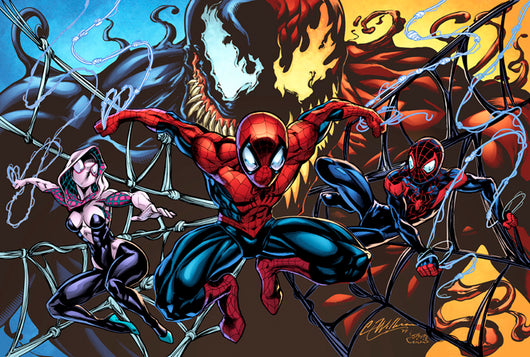 Spidey Collage Print - 11x17