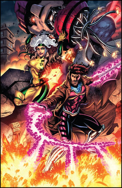 Rogue & Gambit (Sentinel Attack) - 11x17