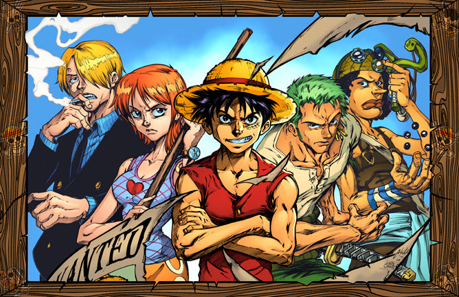 ONE PIECE Framed print Straw Hat Crew