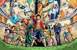 One Piece (Straw Hat Pirates) Time-Skip Print