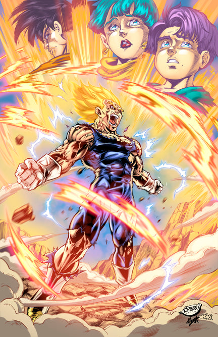 Vegeta's Final Atonement Print - 11x17