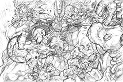 DBZ Villains - Original Pencils