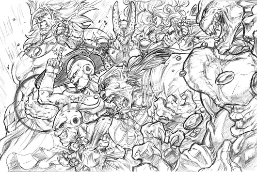 DBZ Villains - Original Pencils