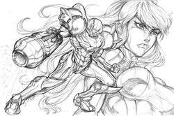 Samus/Metroid - Original Pencils