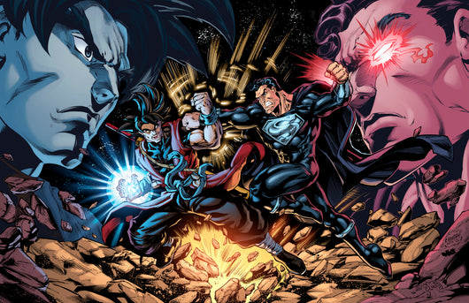 Xeno Goku vs. Superman Prime Print - 11x17