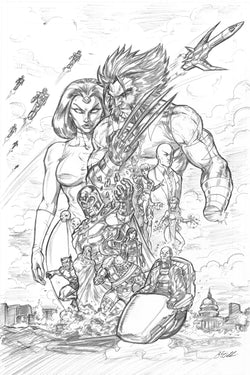 X-men Age of Apocalypse/Days of Future Past - Original Pencils