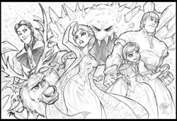 Frozen Print - Original Pencils