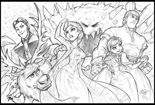 Frozen Print - Original Pencils