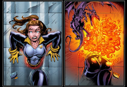 Shadowcat & Lockheed Phase Print